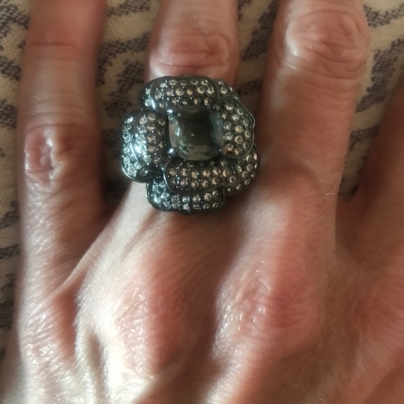 Stella & Dot Fleur Hematite Ring.​​​​​​​​​ - Picture 4 of 5